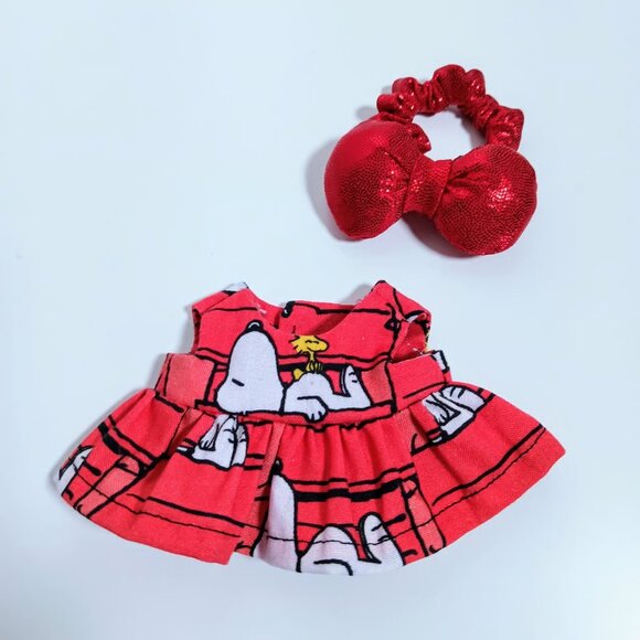 Custom Peanuts Snoopy and Woodstock Dress and Bow to fit Labubu - Picture 4 of 4